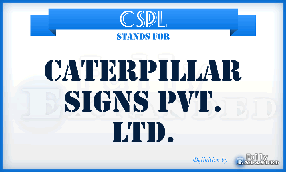 CSPL - Caterpillar Signs Pvt. Ltd.