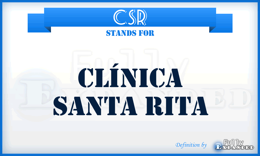 CSR - Clínica Santa Rita