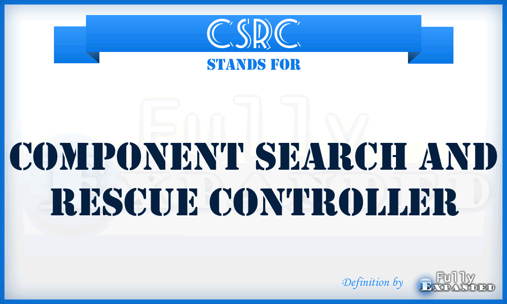 CSRC - Component Search and Rescue Controller
