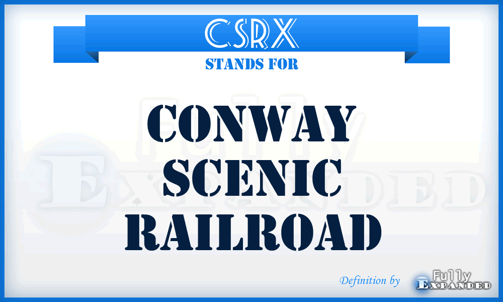 CSRX - Conway Scenic Railroad