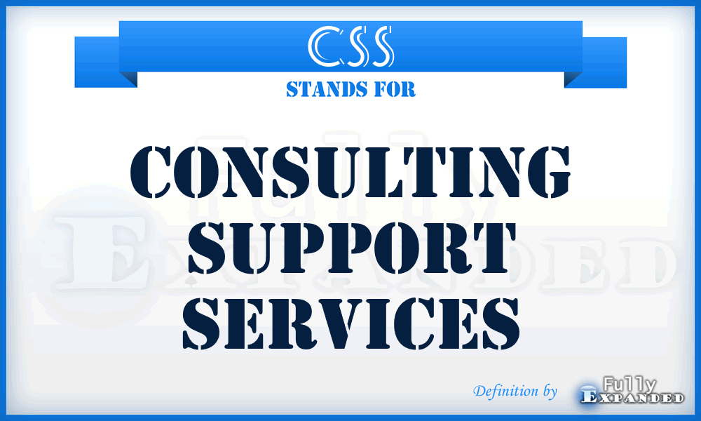 CSS - Consulting Support Services