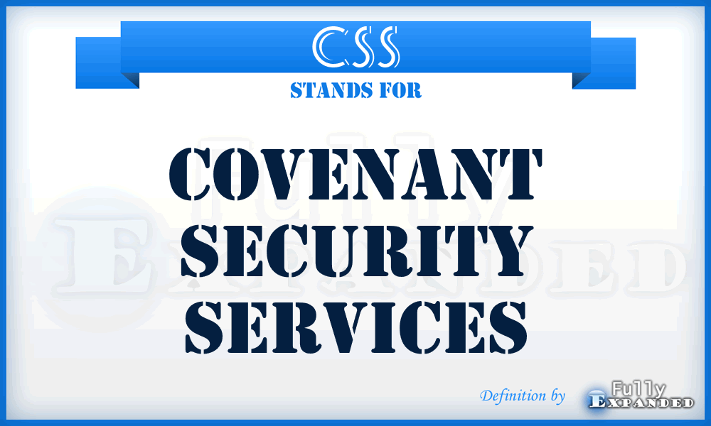 CSS - Covenant Security Services