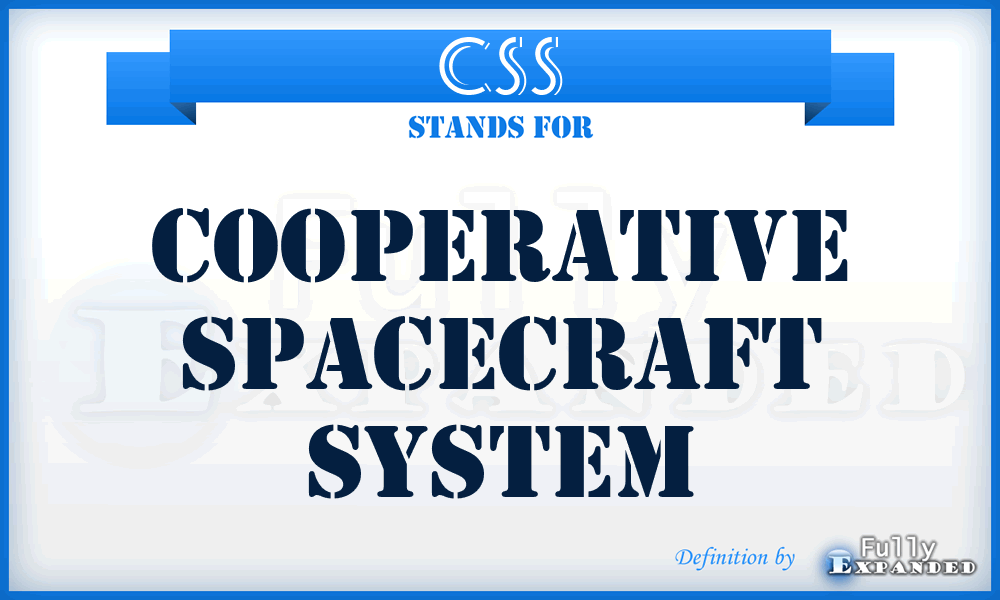 CSS - cooperative spacecraft system