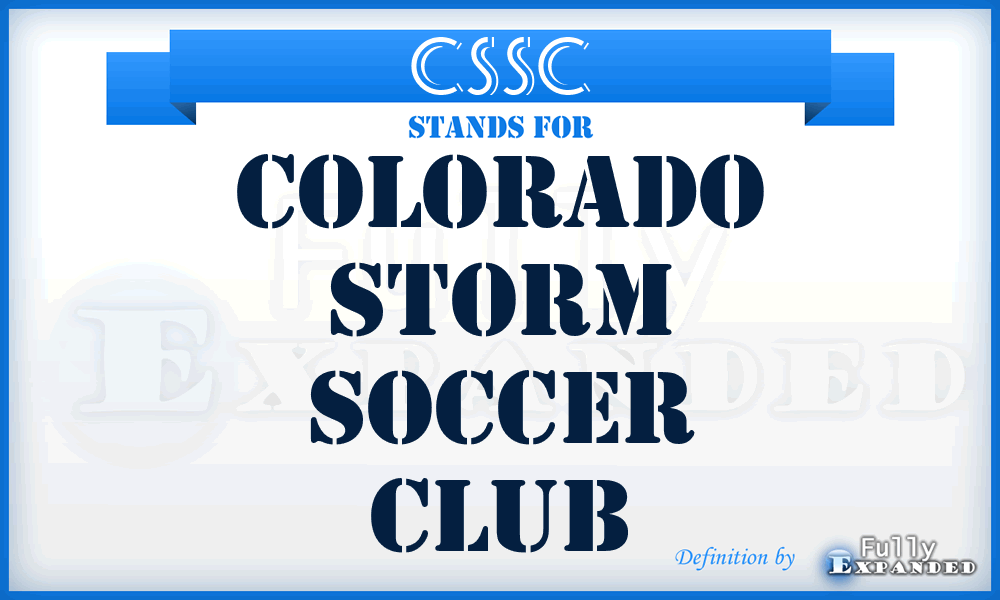 CSSC - Colorado Storm Soccer Club