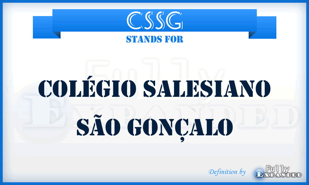 CSSG - Colégio Salesiano São Gonçalo