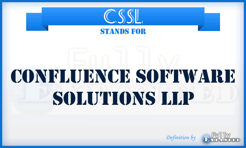 CSSL - Confluence Software Solutions LLP
