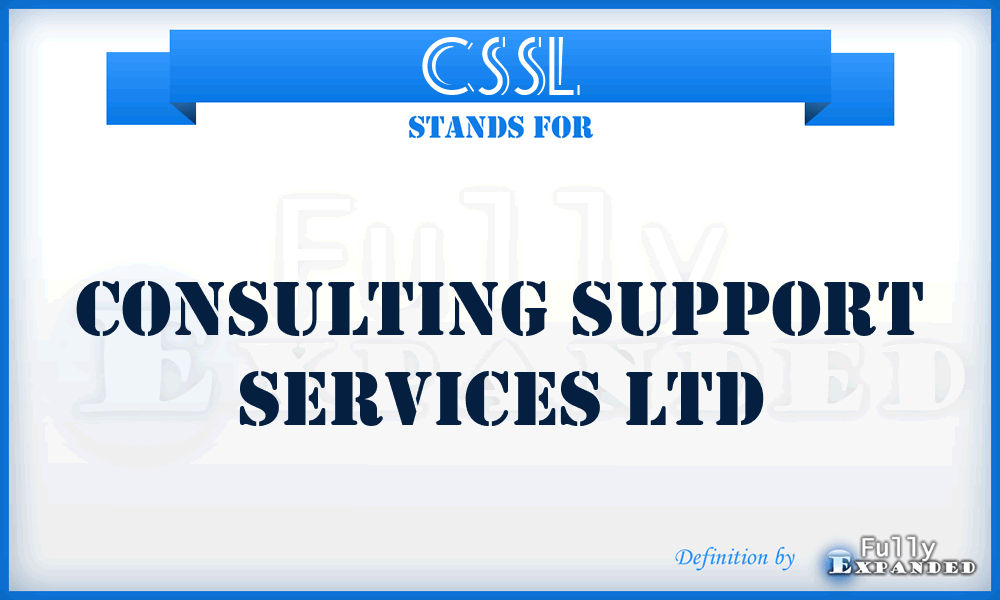 CSSL - Consulting Support Services Ltd