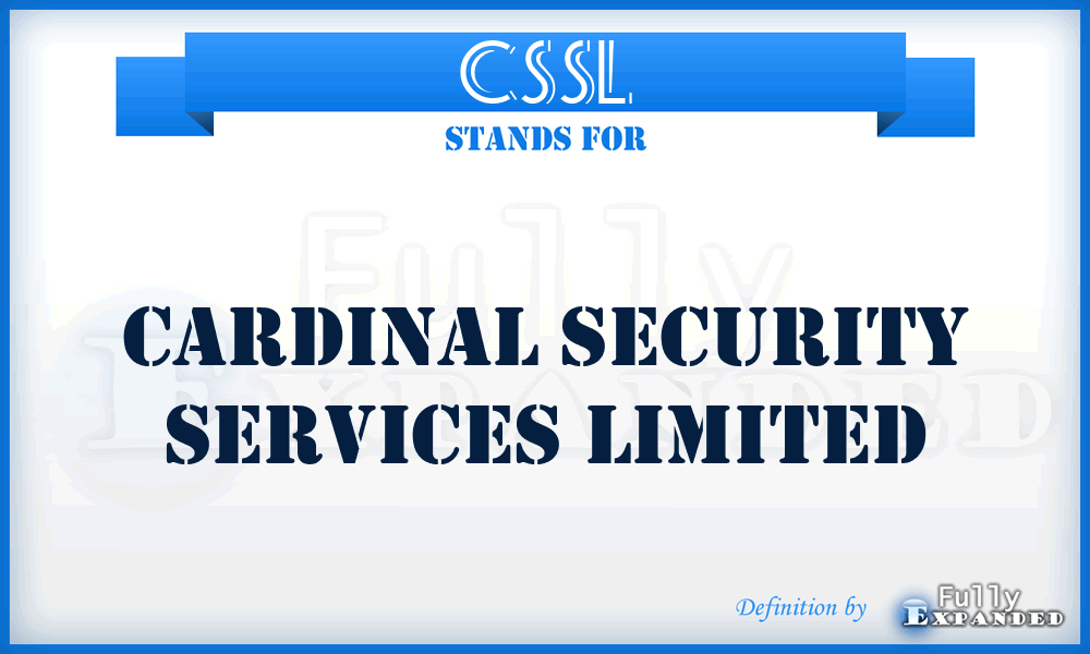 CSSL - Cardinal Security Services Limited