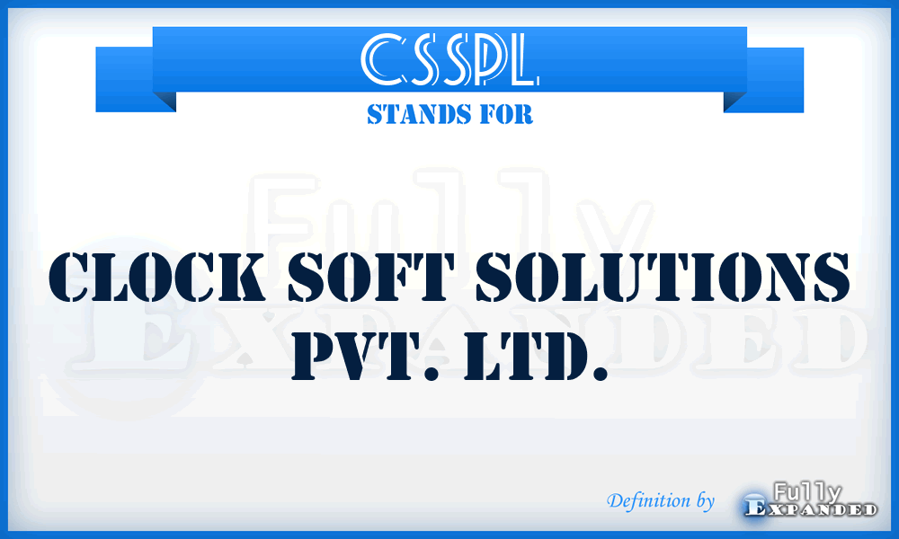 CSSPL - Clock Soft Solutions Pvt. Ltd.