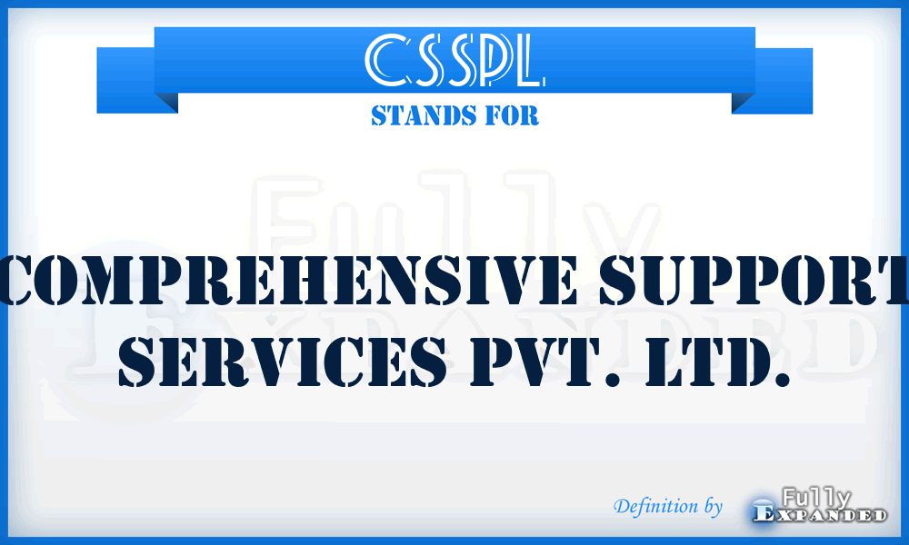 CSSPL - Comprehensive Support Services Pvt. Ltd.