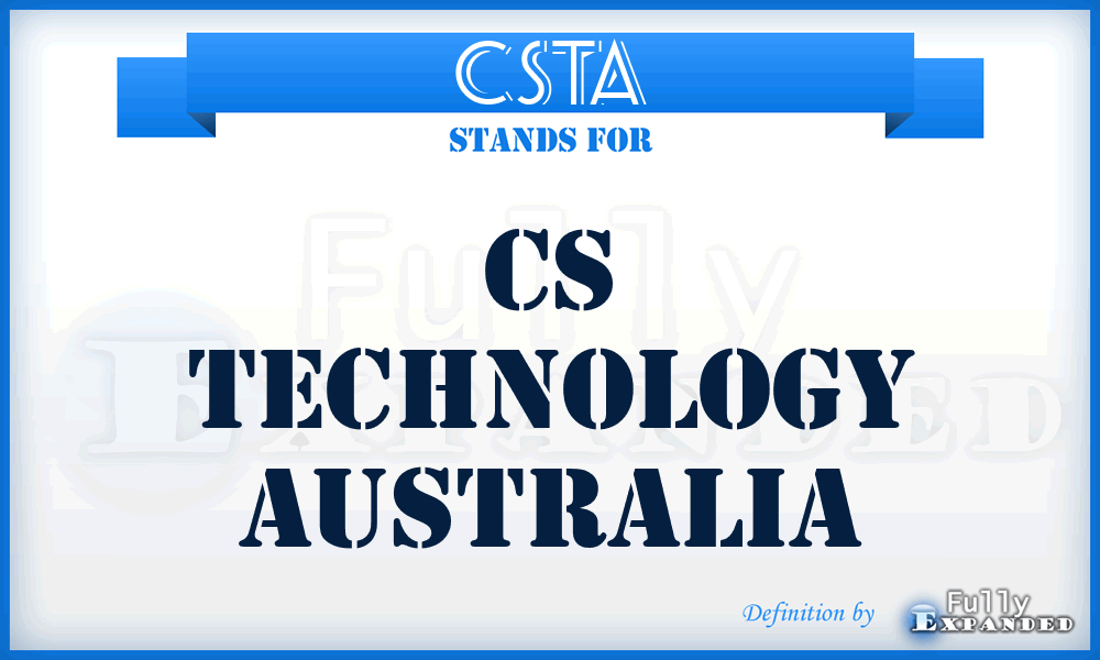 CSTA - CS Technology Australia