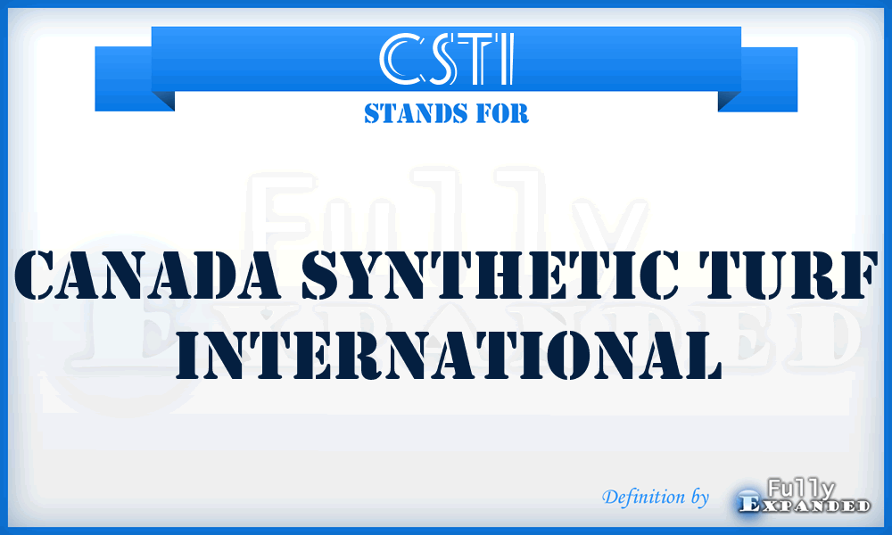 CSTI - Canada Synthetic Turf International