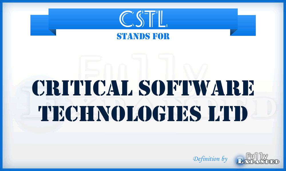 CSTL - Critical Software Technologies Ltd