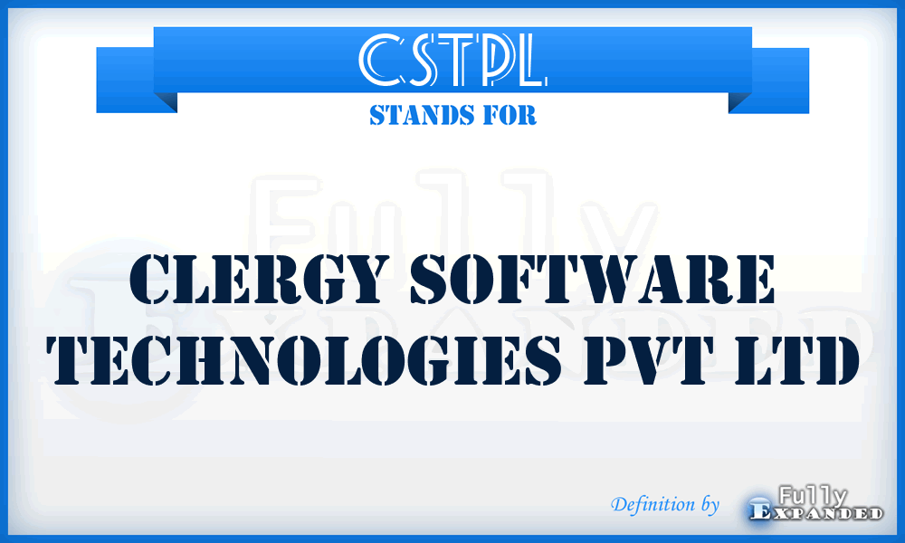 CSTPL - Clergy Software Technologies Pvt Ltd