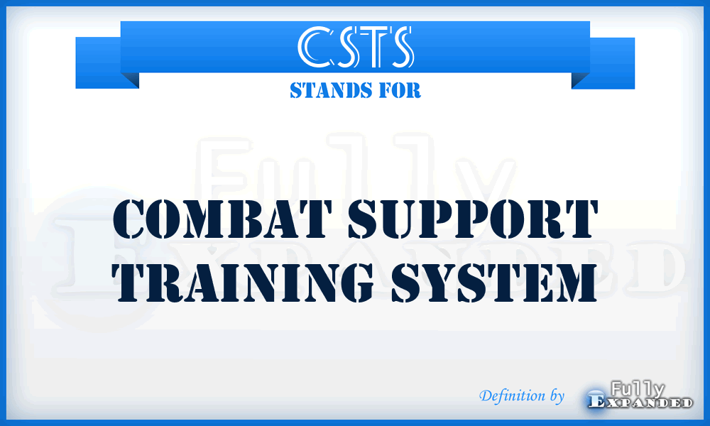 CSTS - Combat Support Training System