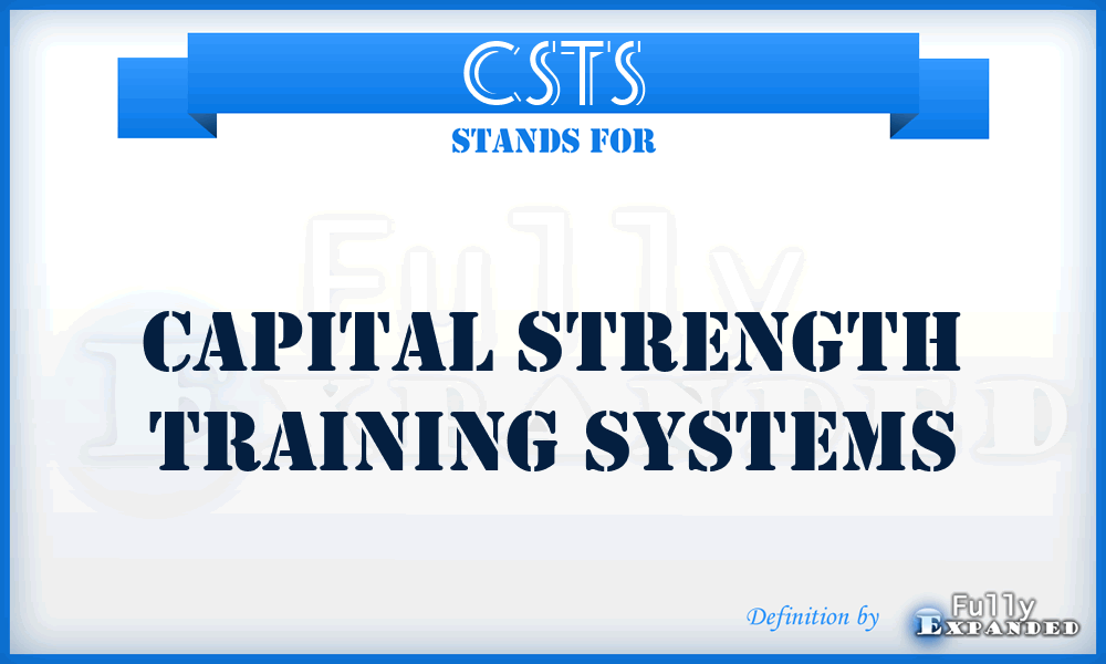 CSTS - Capital Strength Training Systems