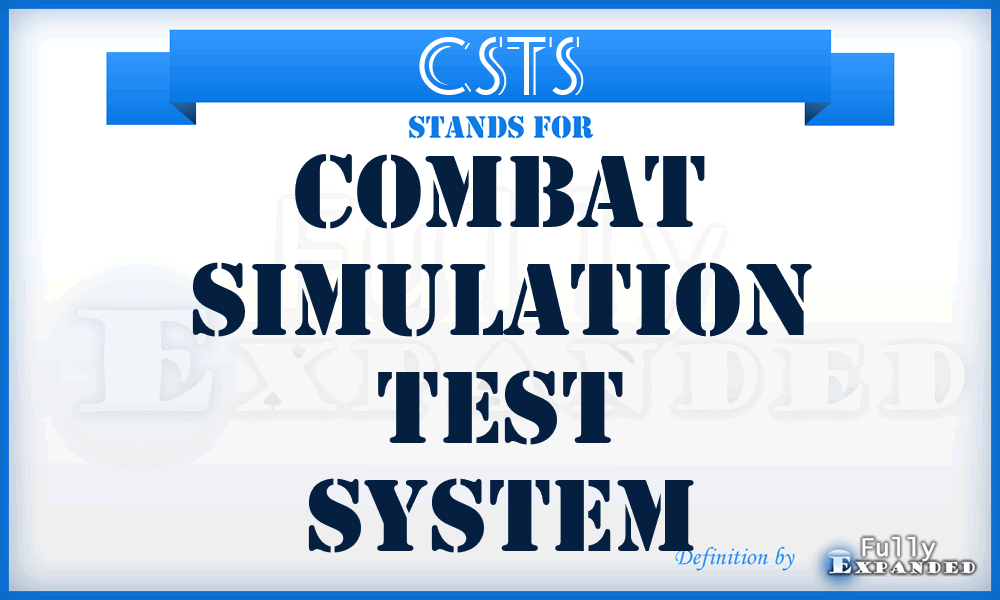 CSTS - combat simulation test system