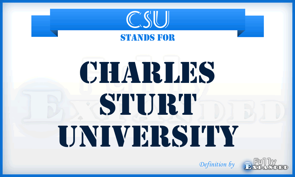 CSU - Charles Sturt University