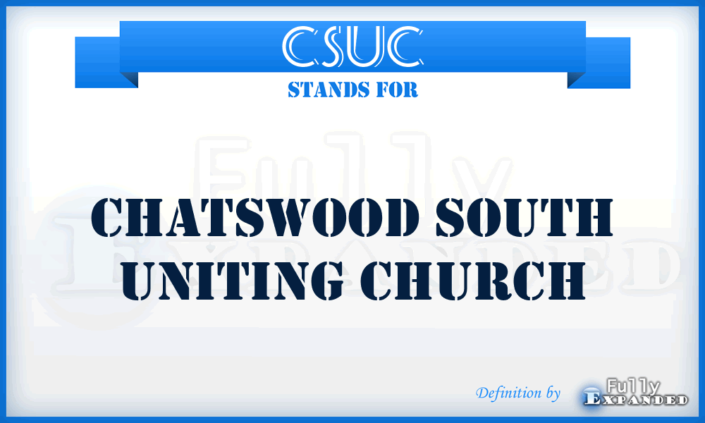 CSUC - Chatswood South Uniting Church