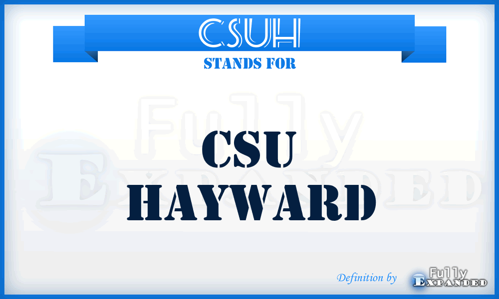 CSUH - CSU Hayward