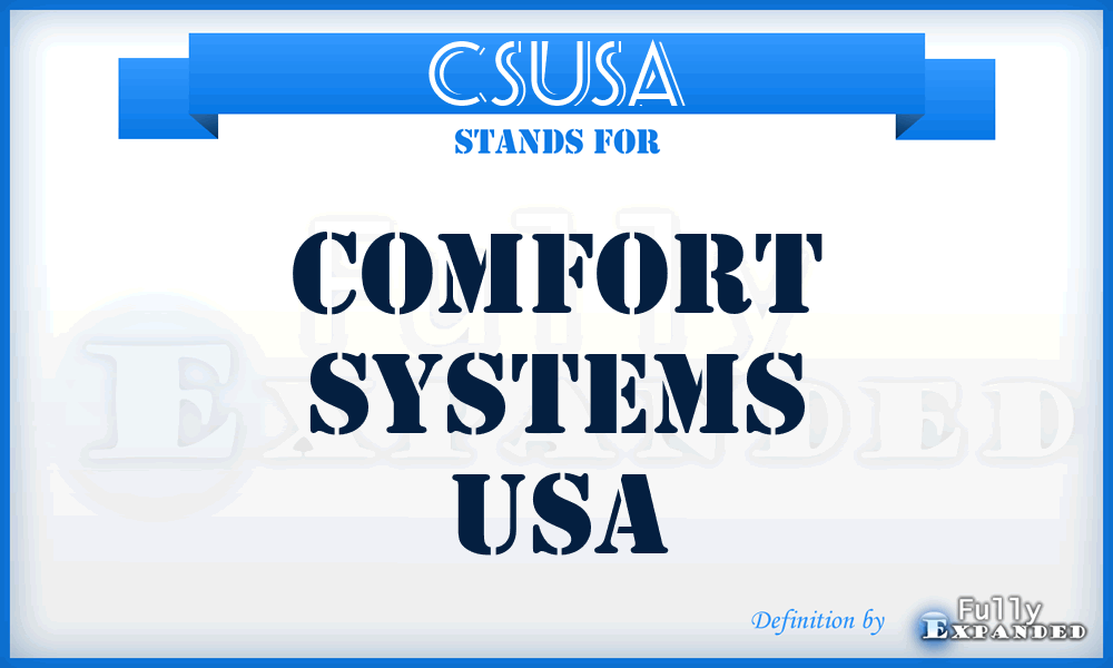 CSUSA - Comfort Systems USA