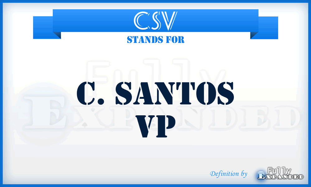 CSV - C. Santos Vp