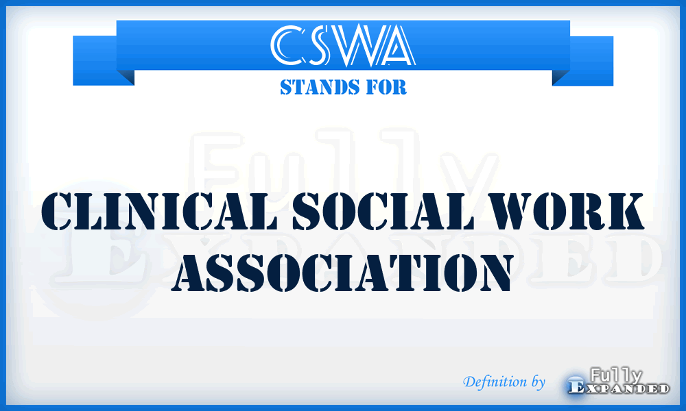 CSWA - Clinical Social Work Association