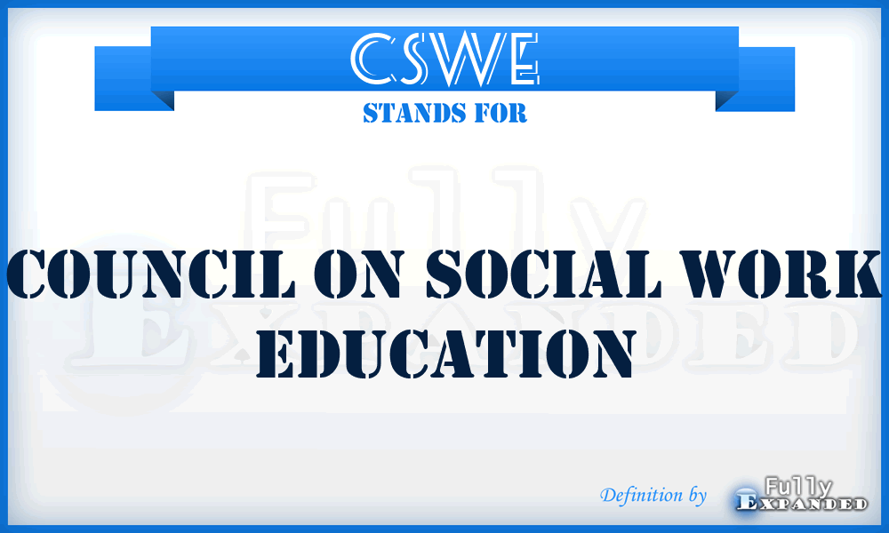 CSWE - Council on Social Work Education