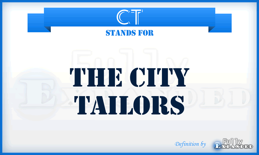 CT - The City Tailors