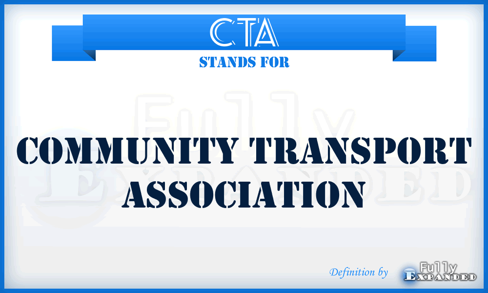 CTA - Community Transport Association