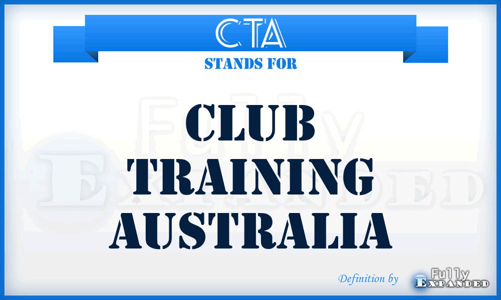 CTA - Club Training Australia