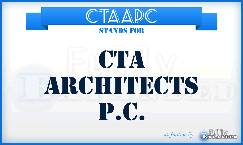 CTAAPC - CTA Architects P.C.