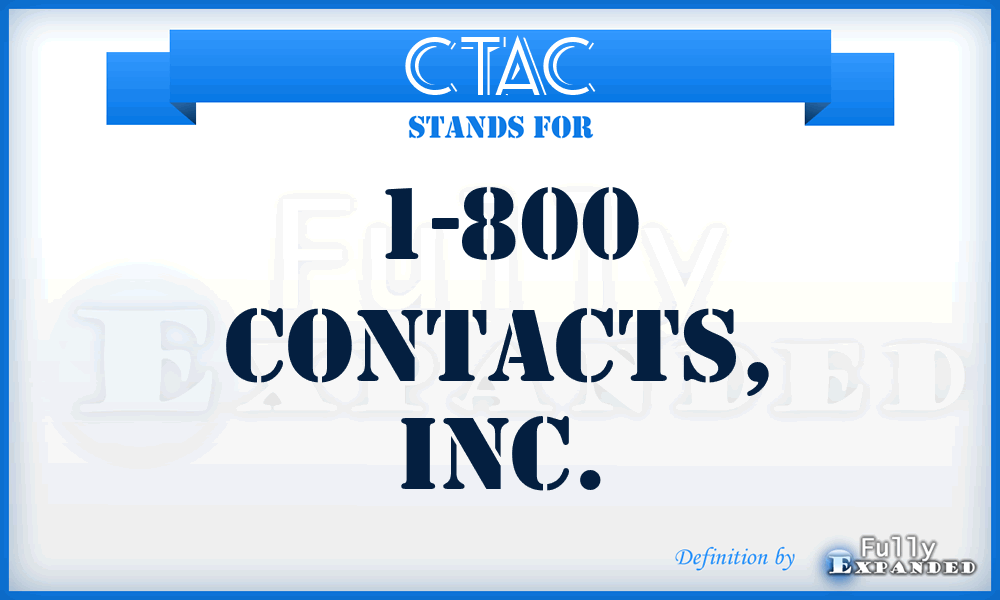 CTAC - 1-800 Contacts, Inc.
