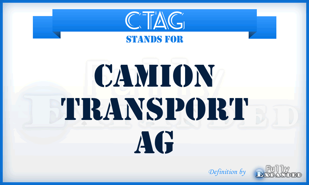 CTAG - Camion Transport AG