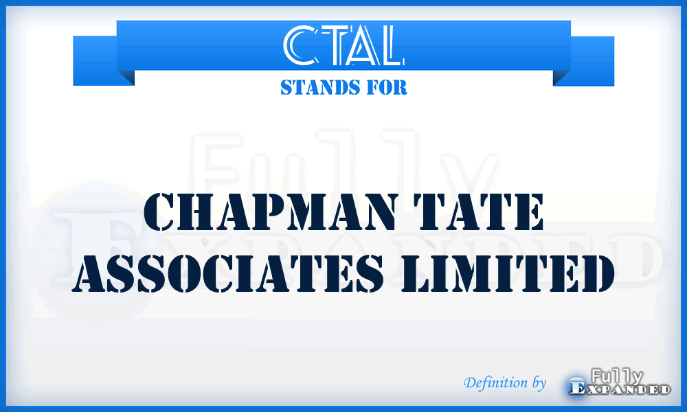 CTAL - Chapman Tate Associates Limited