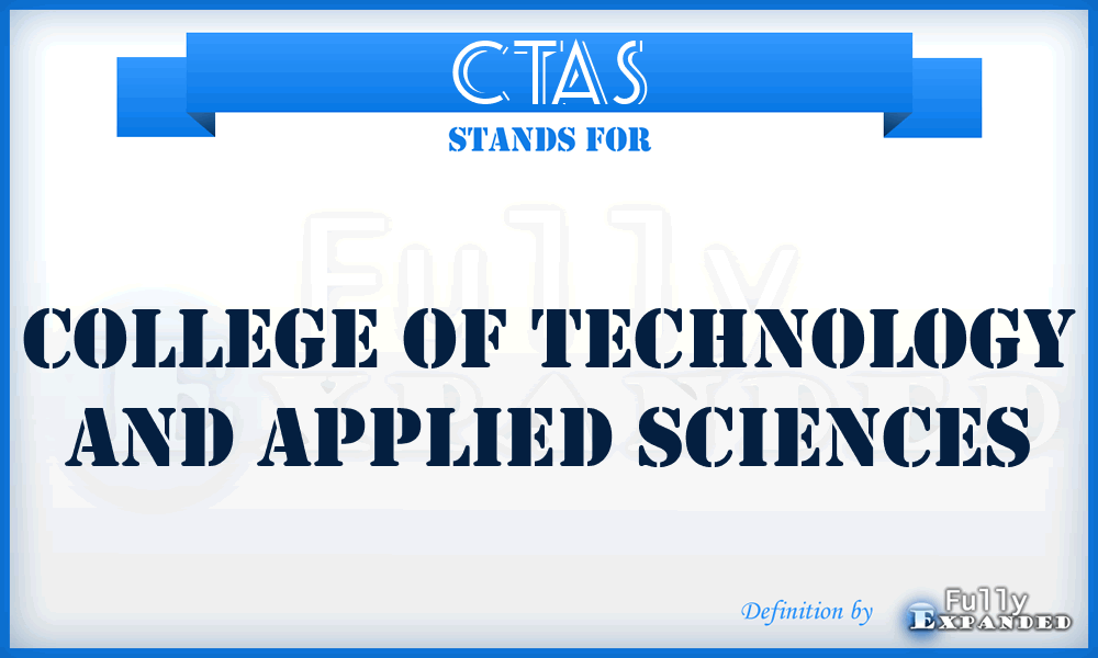 CTAS - College Of Technology And Applied Sciences