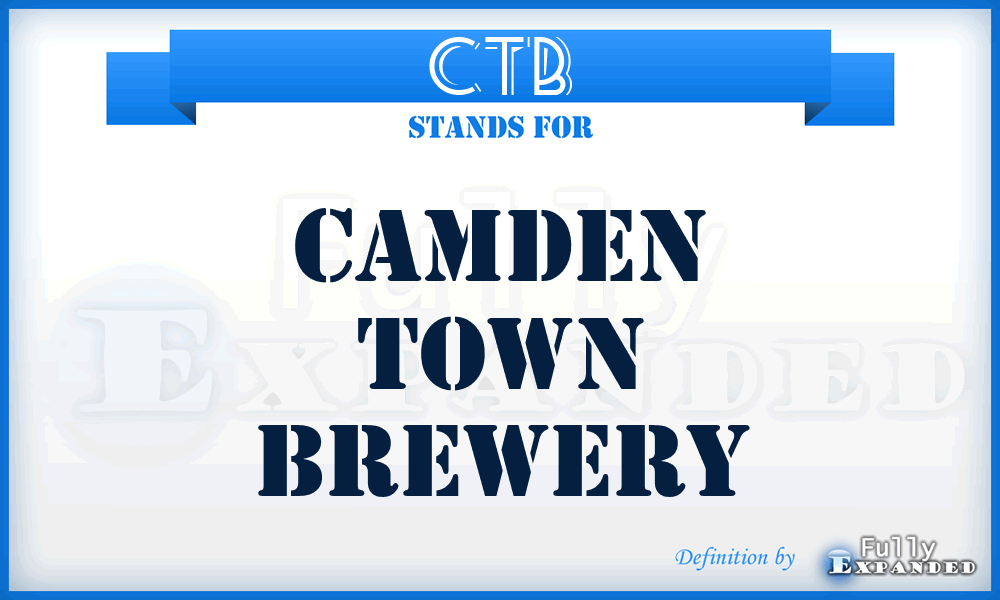 CTB - Camden Town Brewery