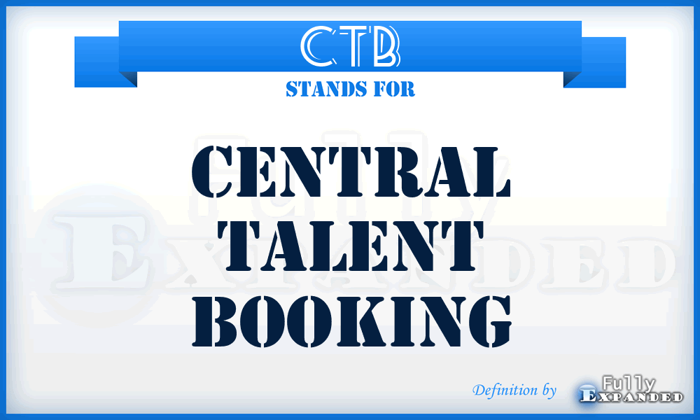 CTB - Central Talent Booking
