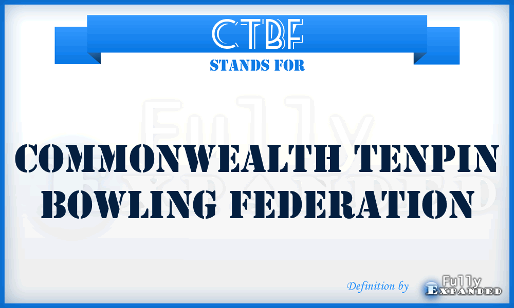 CTBF - Commonwealth Tenpin Bowling Federation