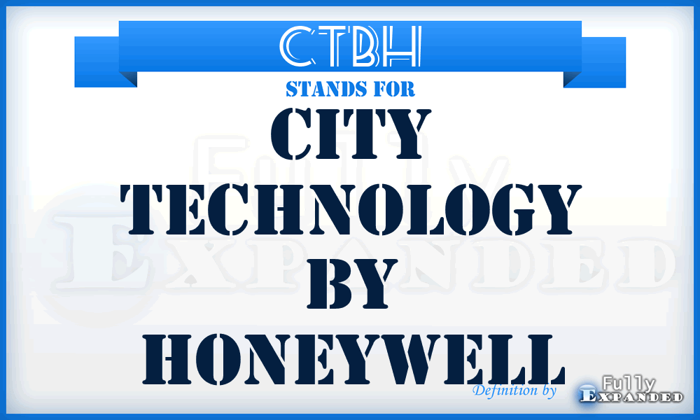 CTBH - City Technology By Honeywell
