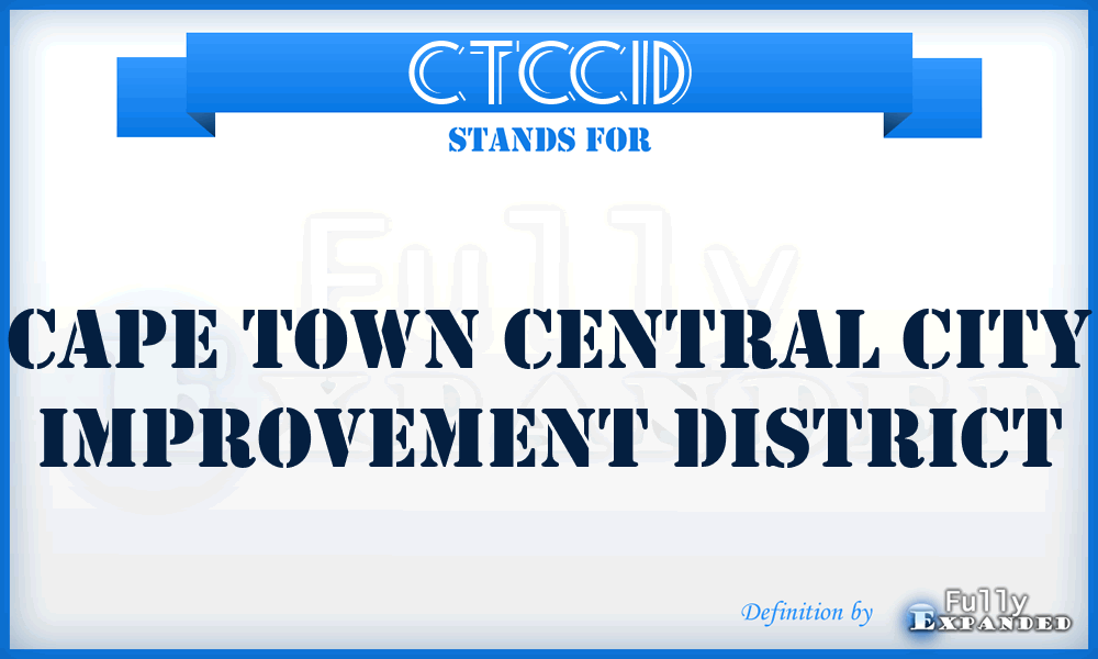 CTCCID - Cape Town Central City Improvement District