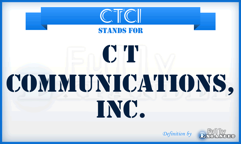 CTCI - C T Communications, Inc.