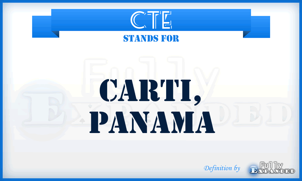 CTE - Carti, Panama