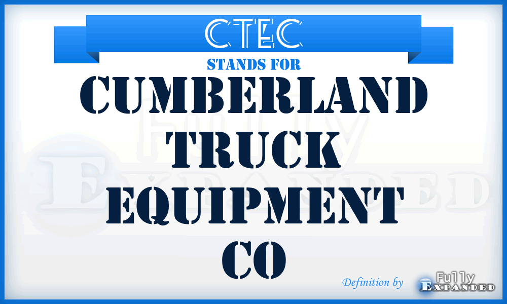CTEC - Cumberland Truck Equipment Co
