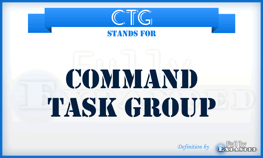 CTG - Command Task Group