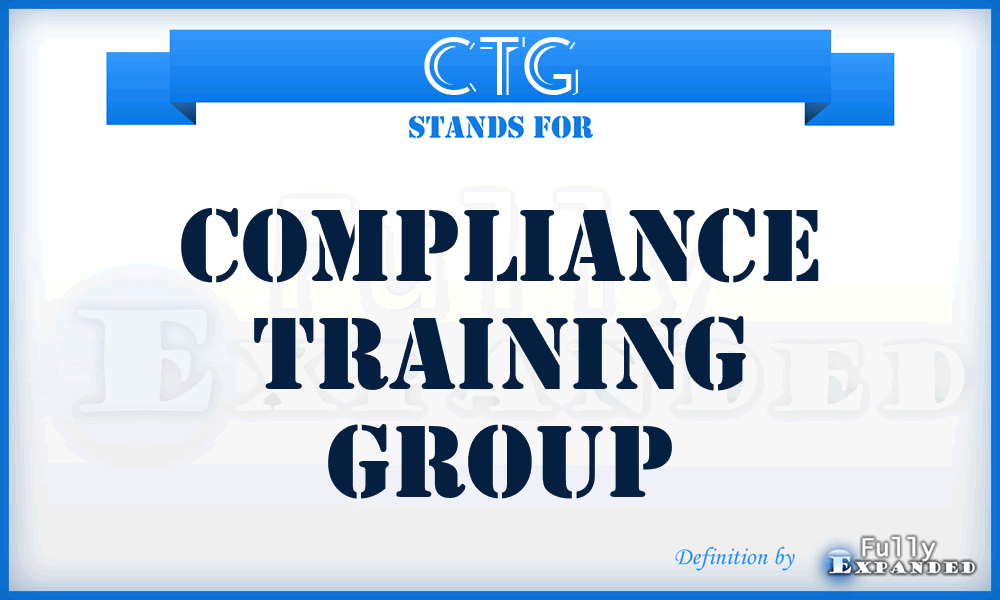 CTG - Compliance Training Group