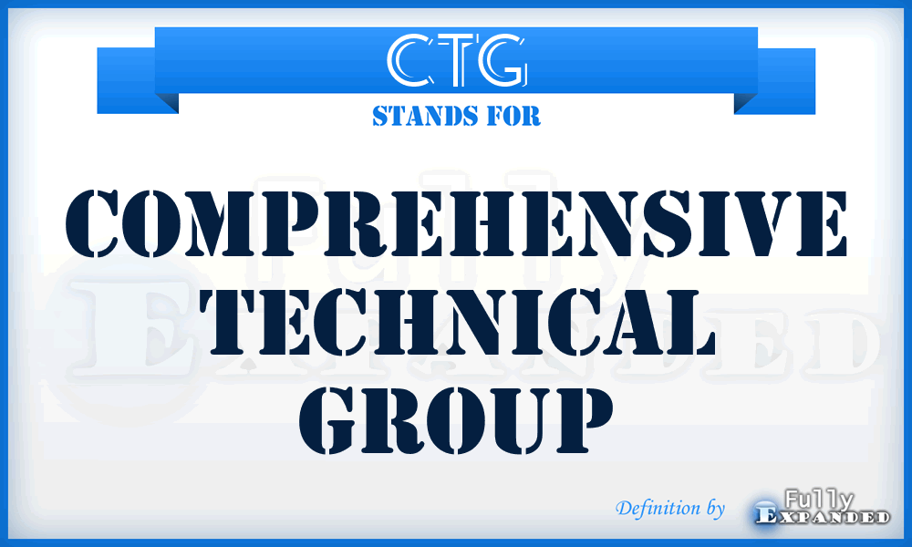 CTG - Comprehensive Technical Group