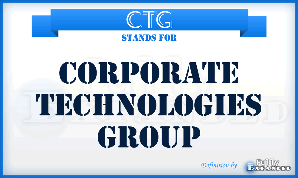 CTG - Corporate Technologies Group
