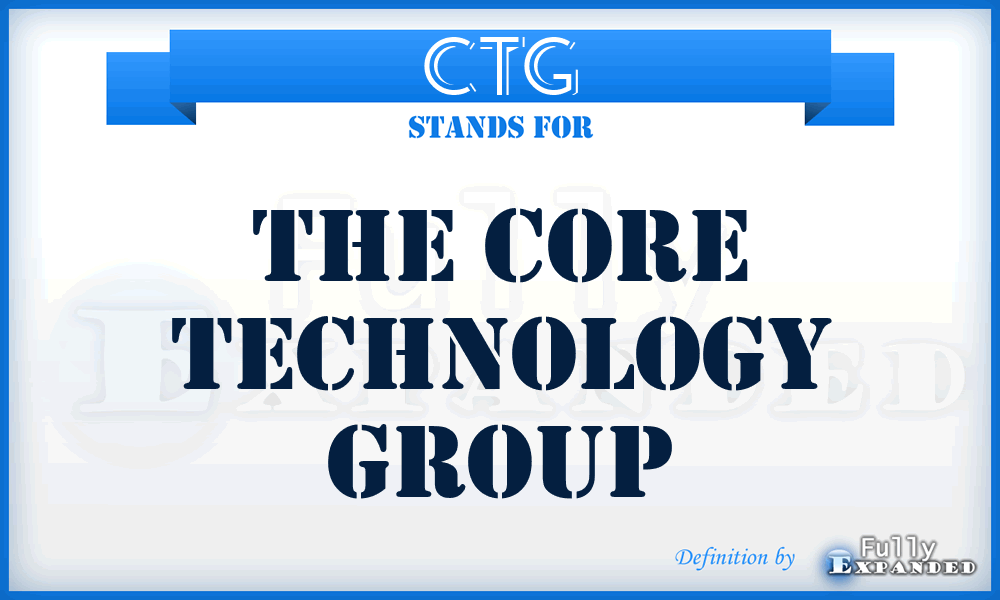 CTG - The Core Technology Group