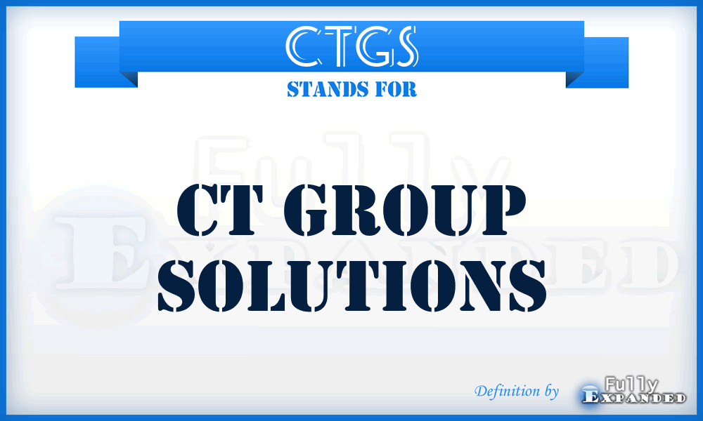 CTGS - CT Group Solutions